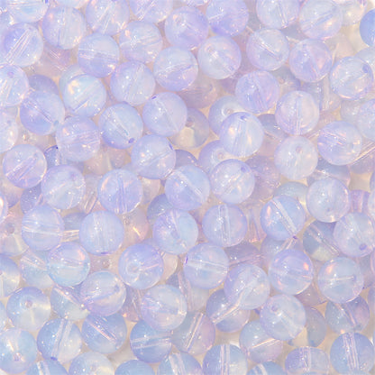Czech Glass Beads Ball 10mm Pastel Opalescent Mixed Colors 60pcs 10