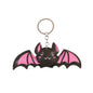 Pink Bat Metal Halloween Keychain Cute Wings Grin Design 5