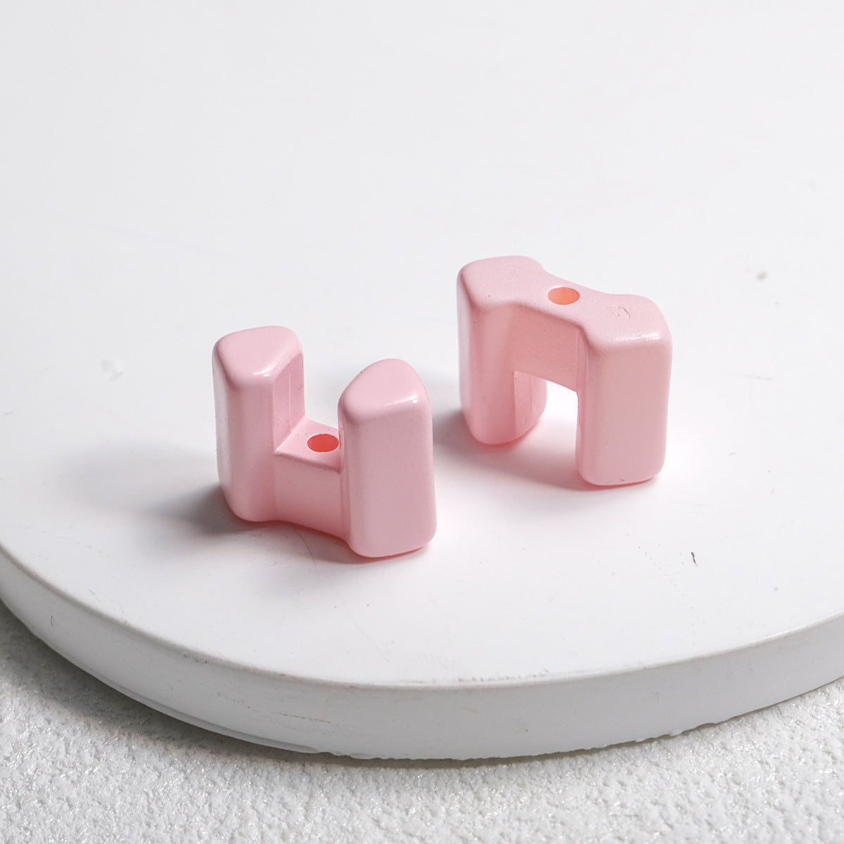 Square Acrylic Beads 14mm Building Block Part Mixed Colors 30pcs 12