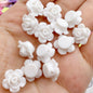 Japanese Camellia Acrylic Beads 12mm Pastel Colors 100pcs 14