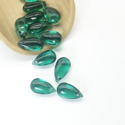 Czech Glass Beads Teardrop 7x13mm Glossy Petal Shape Vibrant Colors 100pcs 12