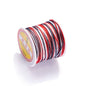 Nylon Rainbow Variegated Beading Thread 0.8mm Diameter 60m Spool 22
