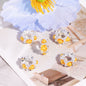 Alloy Mini Pearl Inlaid Spacer Beads 15mm 10pcs 13
