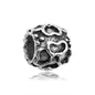 Plant Series Metal Beads Large Hole Antique Silver Tone 30pcs 9