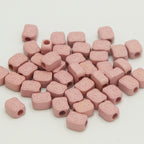 Matte Pig Head Acrylic Beads 12mm Large Hole Blush Pink 100pcs 2
