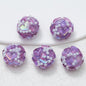 Embellished Bubblegum Beads 20mm Pearl Heart Cluster Assorted Colors 2pcs 6