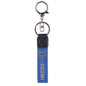 Leather Wristlet Keychain with Gold Embossed Bear Detail 11