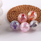 Plated Bubblegum Beads 18-20mm Dyed Core Crackle Glossy 20pcs 2