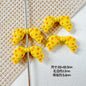 Dotted Bow Metal Beads 20mm Rhinestone Embedded Bow Metal Beads 26mm Painted 10pcs 10
