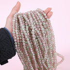 Crackle Round Glass Beads 8mm Gradient Dual Color Translucent 100pcs 13