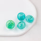 Hollow Spiral Striped Blown Glass Spacer Beads Colorful 4pcs 11