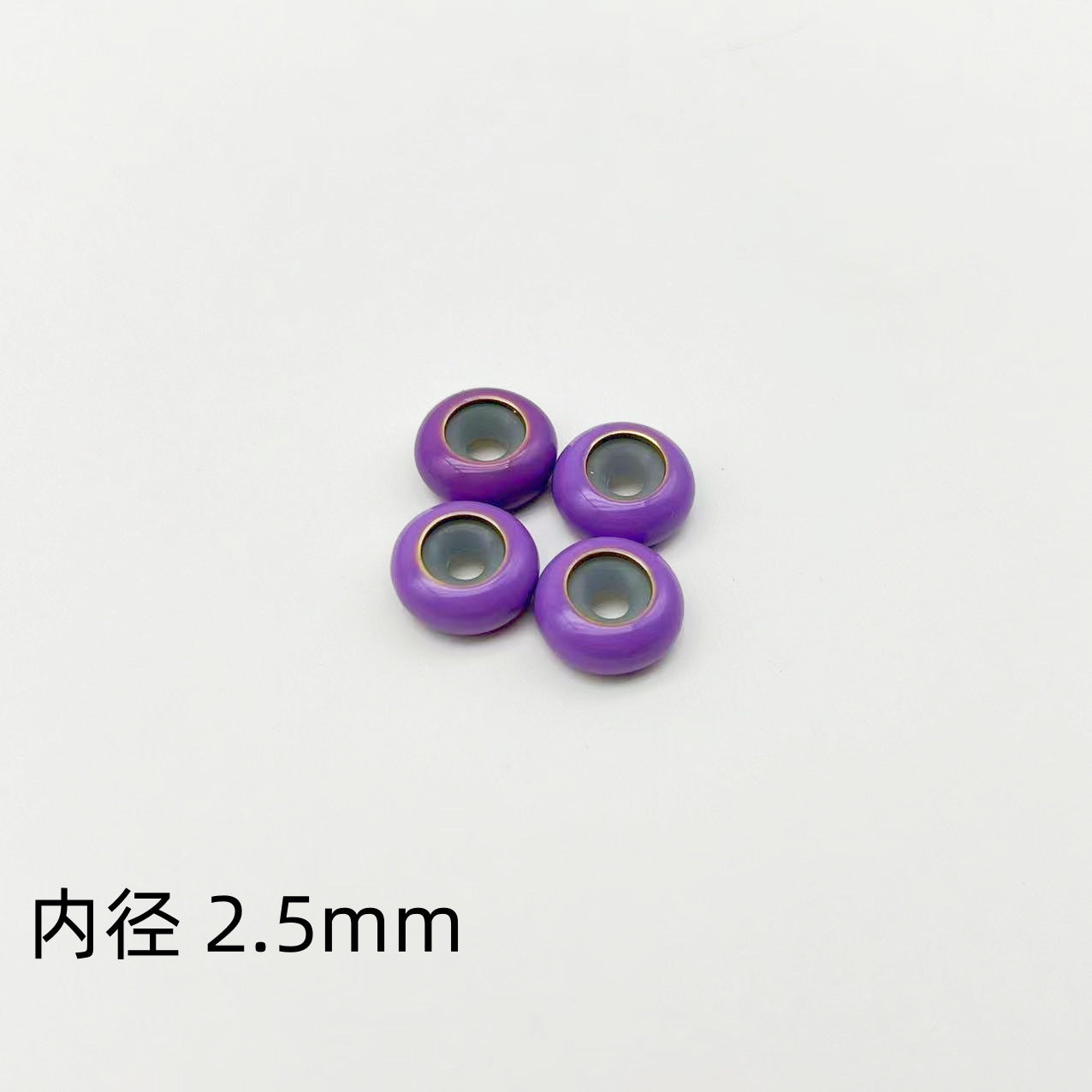 Brass Spacer Beads 10mm Colorful Enamel Large Hole 20pcs 4