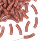 Curved Tube Acrylic Beads 32mm Translucent Mixed Colors 40pcs 20