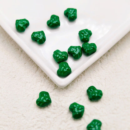 Heart Metal Beads 11mm Baking Painted Meteorite Zinc Alloy 20pcs 28