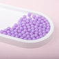 Solid Color Rubberized Round Acrylic Beads 8mm 15