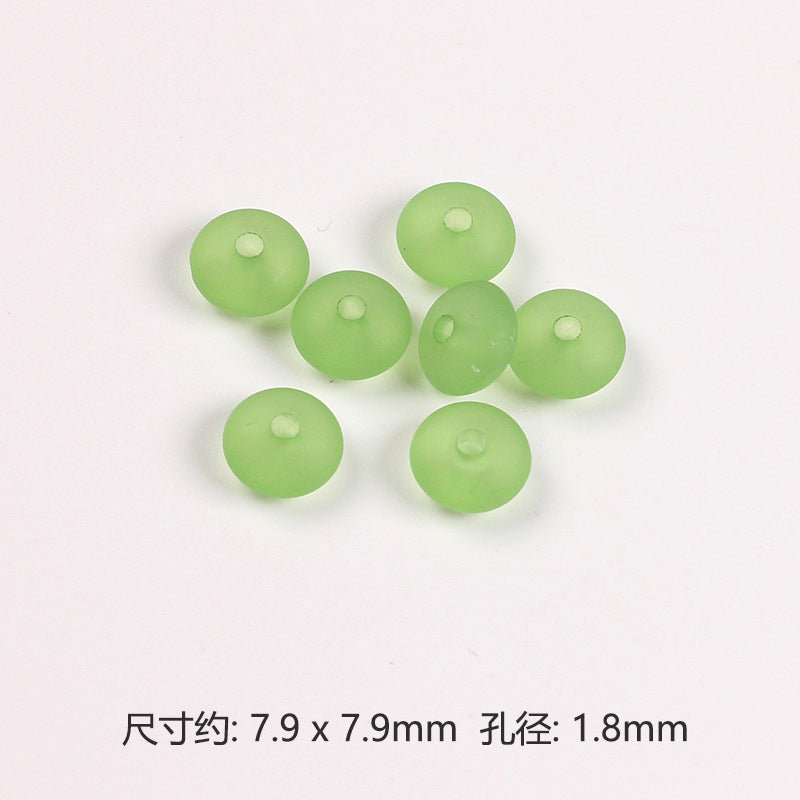 Acrylic Round Spacer Beads 8mm Matte Transparent Jelly Color 200pcs 6