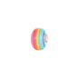 Glass Large Hole Spacer Beads 14mm Rainbow Candy Section Striped 20pcs 32