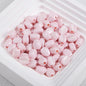 Macaron Colored Coffee Bean Acrylic Beads 9mm Glossy Finish 50pcs 6