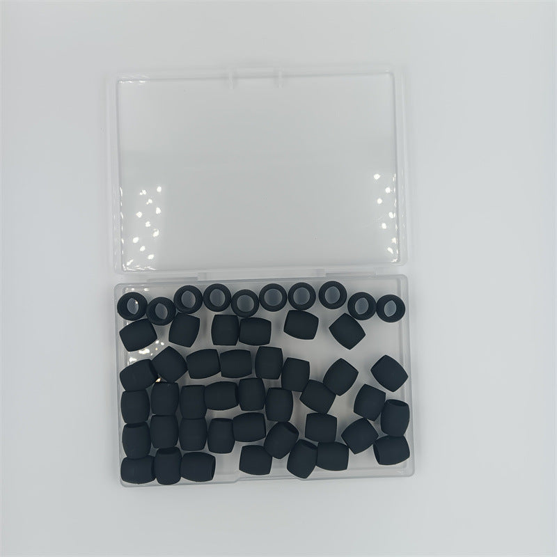 Silicone Hair Beads Pony Beads Dreadlock Colorful Mixed 50pcs 11