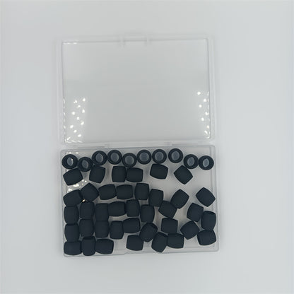 Silicone Hair Beads Pony Beads Dreadlock Colorful Mixed 50pcs 11