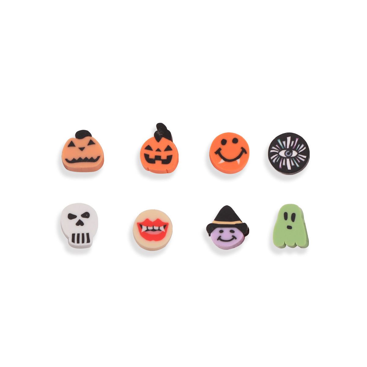 Halloween Ghost Clay Beads Polymer Festive Mix 100pcs 5
