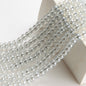 Electroplated Glass Beads 8 10mm Large Hole Rainbow Finish 50pcs 15