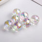 Plated Round Acrylic Beads 16mm High Transparency UV Finish 100pcs 9