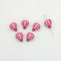 Hot Air Balloon Metal Beads 12mm Painted Alloy 10pcs 8