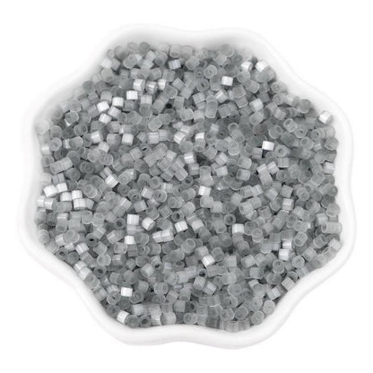 Antique Cat Eye Rice Seed Glass Beads 2.5mm Translucent Glow 740pcs 28