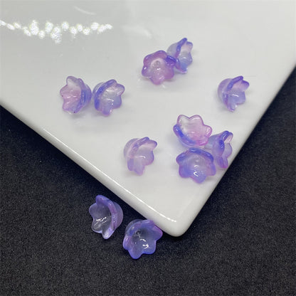 Czech Glass Beads Flower Bud 6 10mm Soft Pastel Colors 100pcs 16
