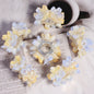 Gradient Flower Resin Barrel Beads 18mm Iridescent Shimmer 5pcs 10