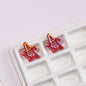 Plated Hollow Star Acrylic Beads 22mm Colorful Mixed 20pcs 11