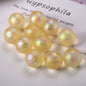 Plating Round Acrylic Beads 16mm Jelly Aurora Ice 50pcs 11
