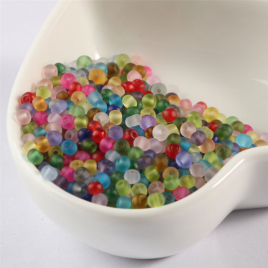 Frosted Seed Glass Beads 2mm Muted Rainbow Colors 800pcs