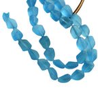 Frosted Glass Beads Organic Shape Translucent Colors 12x15mm 10pcs 5