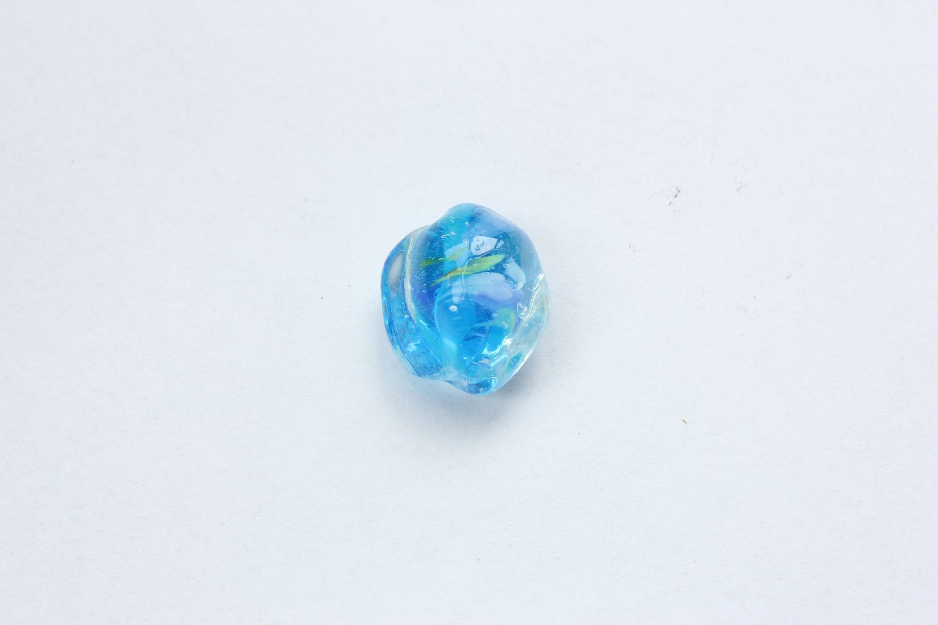 Lampwork Irregular Shaped Glass Beads 22mm Colorful Glossy 50pcs 4