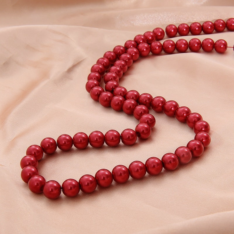 Pearl Glass Beads Round 10mm Imitation Glass 20pcs 10