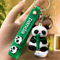 PVC Bamboo Panda Keychain Soft Rubber Cute Animal Charm 6