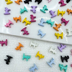 Cat Shaped Metal Beads 12mm Glossy Colorful Painted Alloy 20pcs 4