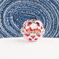 Starry Round Rhinestone Beads 18mm Acrylic Silver Star Cutout 10pcs 8