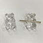 Clear Candy Colored Teddy Bear Acrylic Beads 12x18mm 10pcs 24