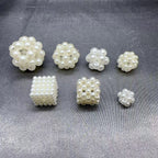 Imitation Pearl Geometry Acrylic Beads 8-15mm ABS Plastic 30pcs 4