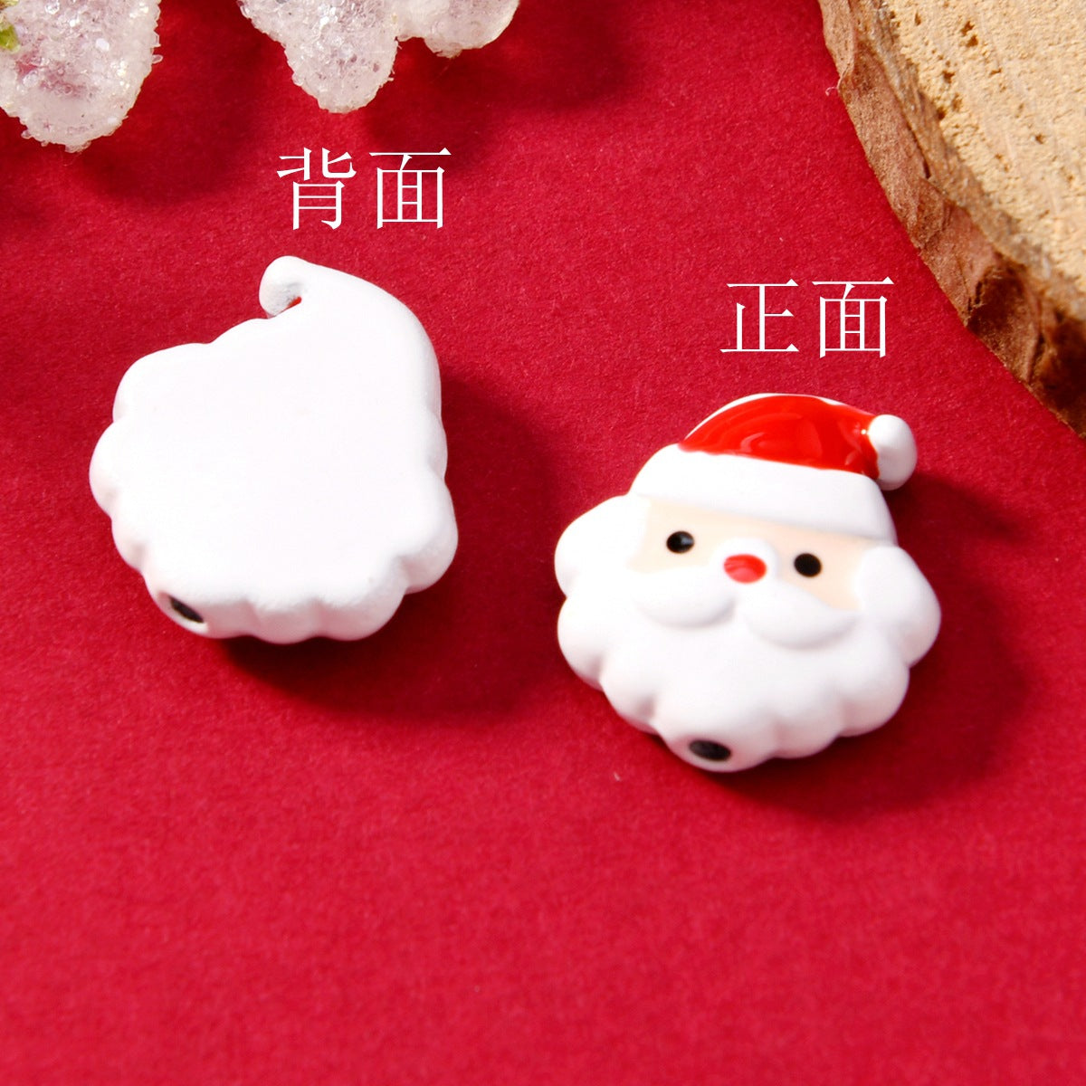 Christmas Series Enamel Metal Beads Festive Holiday Designs 10pcs 7