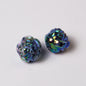 Plating Rose Ball Acrylic Beads 16mm Dual Color Glossy 50pcs 7