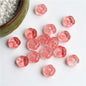 Czech Glass Beads Flat Pumpkin 9.5mm Translucent Orange 40pcs 12