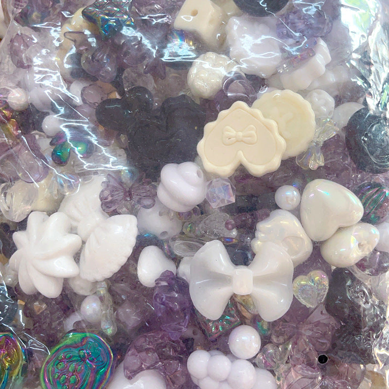 Multicolor Mixed Shape Acrylic Beads Vibrant Pastel Colors 8