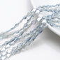 Electroplated Melon Seed Glass Beads 8mm 11mm Teardrop Iridescent 30pcs 10