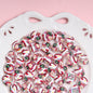 Hand Painted Christmas Tree Snowflake Acrylic Beads 18mm Festive 10pcs 3