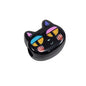 Painted Big Eyed Kitten Acrylic Beads 18mm Colorful Mixed 10pcs 12