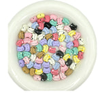 Kitten Metal Beads 12mm Baking Painted Colorful 10pcs 5